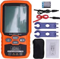 UVB matuoklis, 1000 W saulės baterijos galios matuoklis-testeris su LCD ekranu – MPPT, Pmax, Voc, Isc, 12–80 V