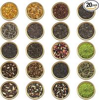 VAHDAM birios arbatos rinkinys (20 arbatų, 100 porcijų) Juodoji arbata, žalioji arbata, Oolong arbata, baltoji arbata, Chai arbata ir žolelių arbata, arbatos degustacijos rinkinys, karšta/šalta arbata arba kombučos arbata
