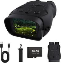 Vaikų fotoaparato ir naktinio matymo prietaiso rinkinys berniukams ir mergaitėms, skaitmeninis fotoaparatas su naktinio matymo akiniais, žiūronai su 16GB SD kortele, žaislas lauke ir dovana gimtadieniui, Kalėdoms, Velykoms