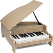 Vaikų pianino klaviatūra su 25 klavišais „Wings for Kids“ – mini muzikinis mokomasis žaislas su reguliuojamu garsumu (ąžuolo spalvos)