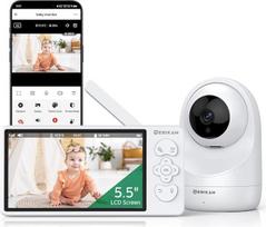 Vaikų stebėjimo vaizdo kamera, 5,5 colio, 2K, 3 MP, HD, FHSS ir WLAN, su programėle