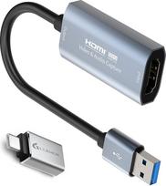 Vaizdo įrašymo kortelė, 4K Cam Link kortelė, HDMI į USB įrašymo kortelė, 1080P 60HZ, vaizdo įrašymo įrenginys žaidimams, transliacijai, suderinamas su "Mac OS System", "Windows", skirtas PS4 PS5, Switch, Xbox1