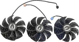 Vaizdo plokščių aušintuvai EVGA RTX 3070 Ti FTW3 Ultra Gaming, RTX 3080 FTW3-Gaming, 3090 Ti FTW3 Black Gaming | Atsarginiai ventiliatoriai, vaizdo plokščių oro aušintuvas PLD09220S12H (komplektas, 3 ventiliatoriai)