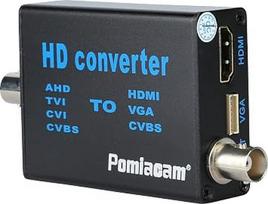 Vaizdo signalo keitiklis, „4-in-1“ kompozicinis CVBS, AHD, TVI, CVI į HDMI vaizdo keitiklio adapteris su BNC kabeliu į HDMI, VGA, BNC (CVBS), skirtas kameroms, DVR ir vaizdo stebėjimo sistemoms