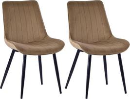 Valgomojo kėdės 2 vnt. modernių ergonomiškų kėdžių valgomajam, svetainei ar biurui Patogi sėdynė 53 x 43 cm Skandinaviškas dizainas