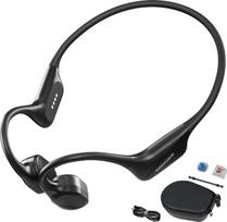 Vandeniui atsparios IP68 klasės ausinės su kaulų laidumu, skirtos plaukimui, 7 val. baterijos veikimo laikas, sportui, 32GB atminties, „Bluetooth“ 5.4, atviras dizainas, du režimai – dviračių sportui, bėgimui ir fitnesui (juodos)