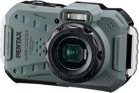 Vandeniui atsparus skaitmeninis kompaktiškas fotoaparatas Pentax WG-1000, skirtas retkarčiais fotografuoti lauke ir po vandeniu, atsparus vandeniui iki 15 metrų gylio, iki vienos valandos nepertraukiamo veikimo.