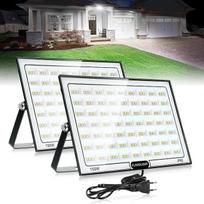 VAYALT 150 W lauko LED prožektorius, 2 vnt., IP66 vandeniui atsparus ir itin ryškus 6500-7000 K 15000 LM LED prožektorius 230 V, LED prožektorius su kištuku, prožektorius sodui, garažui, sporto aikštelei