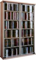 VCM „Galerie“ CD/DVD stovas, skirtas 300 CD, medinis, „Sonoma Oak Sagerau“