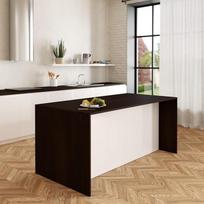 VE.CA "Sophia" virtuvės sala - Blizgi balta - Virtuvės spintelė - Idealiai tinka visai virtuvei - Puikiai tinka kaip valgomojo stalas - Pagaminta Italijoje (Wenge)