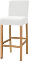 Velvet Bar Stool Cover Kėdės dangtelis su atlošu Nuimamas skalbiamas kėdės dangtelis Stretch Valgomojo kėdės sėdynės dangtelis virtuvės pusryčių skaitikliui Baltas 4 Pack