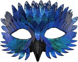 Venecijos kaukė, karnavalo kaukės, paukščio kaukė vyrams ir moterims, varnėno pelėdos kostiumas karnavalui, Mardi Gras ir Cosplay vakarėliui (A tipas)