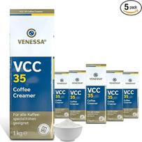 VENESSA VCC 35 kavos grietinėlė, 5 x 1 kg, aukštos kokybės kavos grietinėlė – tinka naudoti automatinėse kavos aparatose, labai balta, lengvai tirpstanti, 5 vnt. pakuotė su aromato apsaugos maišeliu