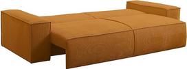 Vente-unique - "Amelia" 4 vietų sofa-lova - Laidas - Šviesiai oranžinė