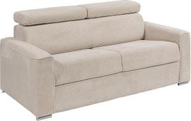 Vente-unique - Sofa 4 Vizir - Samt - smėlio spalvos