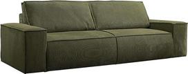 Vente-unique - Sofa lova 4 Amelia - Velvetas - Chaki spalvos