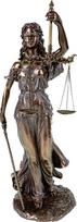 Veronese Justitia figūrėlė 34 cm - Bronzinė teisingumo deivės skulptūrėlė - Polirezino statulėlė su tikra bronzos danga - dekoracija biurui ir namams