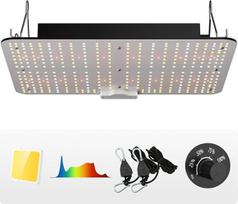 VEVOR 150 W reguliuojamo ryškumo augalų lempa LED, 30 x 40 x 12 cm, 50 000 valandų veikimo trukmė, visos spektro spalvos, 19 000 lm šviesos srautas, auginimo lempa, 760 nm infraraudonųjų spindulių bangos ilgis, augalų apšvietimas šiltnamiams, auginimo pal