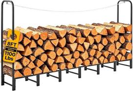 VEVOR malkų lentynos 1/2 kordo malkų lentynos 2415x320x1185 mm