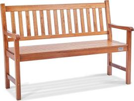 VEVOR Medinis sodo suoliukas Patio suoliukas 127 cm Parko suoliukas Poilsio suoliukas 363 kg keliamoji galia, 3 asmenų sodo ir parko suoliukas su atlošu ir porankiais, senovinis suoliukas sodui, parkui, kiemui, verandai ir kt.