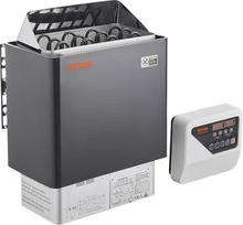 VEVOR pirties krosnelė 6 kW, 400 V, 3N – nešiojamoji pirties krosnelė, skirta naudoti patalpose ir lauke, su 3 valandų laikmačiu ir skaitmeniniu valdymu, skirta 5–9 m³ patalpoms, namų ir komerciniam naudojimui viešbučiuose, SPA centruose ir dušuose, maks.