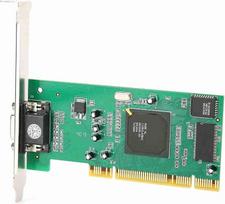 VGA PCI 8MB 32 bitų stalinio kompiuterio priedai, kelių ekranų palaikymas, skirta „ATI Rage XL“ SDRAM metalo ir spausdintinės plokštės vaizdo plokštei, kompiuterio vaizdo plokštei