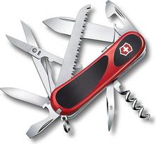 Victorinox Swiss Army Knife Evolution S17 daugiafunkcinis šveicariškas peilis 15 funkcijų, užrakinamų ašmenų atsuktuvas Raudona