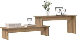 vidaXL "Artisan" ąžuolinė TV spintelė 180 x 30 x 43 cm Rustic Look Praktiška konstrukcija Patvarus surinkimas, reikalingas atsuktuvas, skirtas patalpų saugojimui Modernios lentynos