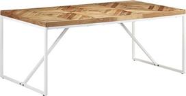 vidaXL Akacijų mediena Mango mediena Kietas valgomojo stalas Pramoninio stiliaus virtuvės stalas Valgomojo stalas Medinis valgomojo stalas Virtuvė 180 x 90 x 76 cm