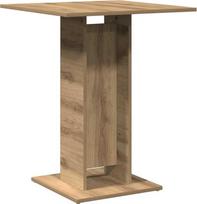 vidaXL Bistro stalas "Artisan Oak" 60 x 60 x 75 cm Medienos kompozicinis kavos staliukas Kokteilių staliukas Vakarėlių staliukas Arbatos staliukas Akcentinis staliukas Baro staliukas