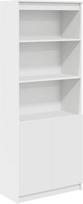 vidaXL Highboard White 70 x 35 x 180 cm Medienos medžiagos spintelė Spintelė Aukšta šoninė spintelė Aukšta spintelė Spintelė su durimis