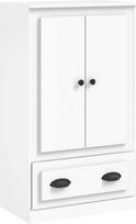 vidaXL Highboard, šoninė spintelė su daug vietos, komoda Svetainės spintelė su durimis, spintelė, šoninė spintelė, balta medžio medžiaga