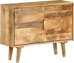 vidaXL Solid Mango Wood Sideboard 90x40x69cm Organizatorius Sandėliavimo spintelė Vienetas