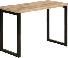 vidaXL Valgomojo stalas Virtuvės stalas Medinis stalas Virtuvės valgomasis stalas Restorano baldai 110 x 50 x 76 cm Medžio masyvo Mango