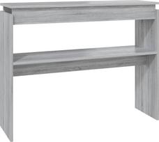 vidaXL „Sonoma“ konsolinis staliukas, prieškambario staliukas, bufetas, daiktų laikymo staliukas, sieninis staliukas, tualetinis staliukas, pilkos spalvos „Sonoma“, 102 x 30 x 80 cm, pagamintas iš medžio