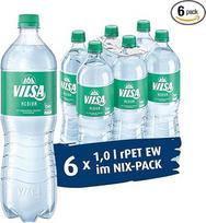 VILSA mineralinis vanduo, vidutinis, 6 x 1,00 L PET
