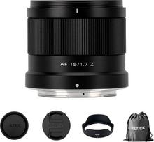 VILTROX 15mm F1.7 Air Z Objektiv für Nikon Z-Mount, AF 15 mm f/1.7 Ultra-Weitwinkel-Autofokus APS-C Objektiv, suderinamas su Nikon Z-Mount kameromis Z5 Z5II Z50 Z50II Z6 Z6II Z7 Z7II ZFC Z30 Z9 Z8 ZF