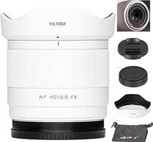 VILTROX 40mm F2.5 FE laikiklis "Sony", pilno kadro, lengvas automatinio fokusavimo STM fiksuoto židinio nuotolio objektyvas, skirtas "Sony E-Mount" fotoaparatams A7C A7SII A7lll A7RIII A7IV A7RIV A9 A1 FX3 A7RV ZVE1 A7CR A7CII A93 A6700