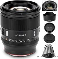 VILTROX 56 mm F1.2 Pro E-Mount APS-C objektyvas, skirtas "Sony", automatinio fokusavimo didelės diafragmos fiksuoto židinio nuotolio objektyvas, skirtas "Sony E-Mount" ZV-E10 ZV-E10II FX30 A6700 A6600 A6500 A6400 A6300 A6300 A6100 A7IV A7R