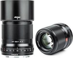 VILTROX 56mm f1.4 Z-Mount pagrindinis objektyvas, skirtas Nikon Z5 Z50 Z6 Z6II Z7 Z7II ZFC (APS-C, automatinis fokusavimas), juodas