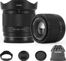VILTROX 56 mm F1.7 „Air E Mount“ fotoaparato objektyvas, skirtas „Sony E-Mount“ APS-C fotoaparatams, su didele diafragma ir automatiniu fokusavimu, tinka „Sony A6600“, „A6500“, „A6000“, „ZV-E10“, „FX30“, „A6700“, „ZV-E10II“, „A7RV“, „A7CR“ ir „ZVE1“ model