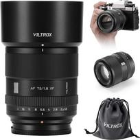 VILTROX 75 mm F1.8 EVO XF objektyvas, skirtas „Fuji X“ jungčiai; vidutinio židinio nuotolio teleobjektyvas; plačiakampis objektyvas; automatinis fokusavimas; APS-C objektyvas, skirtas „Fuji X“-T2, X-T3, X-T4, X-T10, X-T20, X-T30, XT30II, XT30II