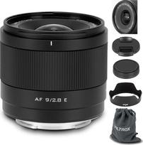 VILTROX 9 mm F2.8 E-Mount APS-C objektyvas "Sony", automatinio fokusavimo itin plataus kampo fiksuoto židinio nuotolio objektyvas, skirtas "Sony E-Mount" fotoaparatams FX30 ZV-E10 ZV-E10II A6700 A6600 A6500 A6400 A6300 A6100