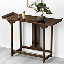 Vintage-Konsolentisch, schmaler chinesischer Eingangstisch aus Bambus, Sofatisch, hinter der Couch, Wohnzimmer, Foyer (dydis: 120 cm)
