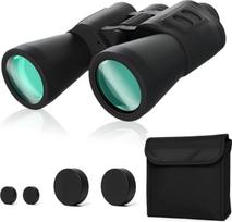 VISIO PRO žiūronai suaugusiems 10 x 50 | BAK4 HD prizmė | Binokliai su individualiai reguliuojamais dioptrijomis | Tinka nešiojantiems akinius | Aiškus vaizdas | Platus matymo laukas | Lengvi | Juodi