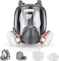 Visiška apsauginė kaukė Respirator kaukė Daugkartinio naudojimo apsauginė kaukė su aktyvuotos anglies filtru dažymui Apsaugo nuo dujų, dažų, dulkių, cheminių medžiagų ir kitų darbų saugos