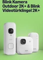 Visiškai naujos „Blink Outdoor 2K+“ kameros su „Blink Video Doorbell 2K+“ (baltos spalvos), komplekte su „Sync Module Core“