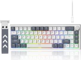 VK66 PRO 65 % laidinė mechaninė klaviatūra su „VIA Creamy Hot-Swap RGB“ apšvietimu