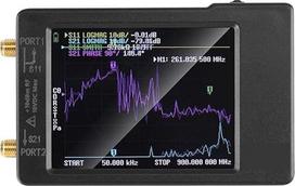 VNA-H „Vektornetzwerk“ antenų analizatorius, 10 kHz–1,5 GHz, MF, HF, VHF, UHF, su mova, SD kortelių lizdas, palaiko 32G, skaitmeninis VNA-H testeris