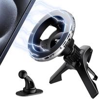 volport MagSafe automobiliniam laikikliui Apvalus ventiliacijos magnetinis automobilinis mobiliojo telefono laikiklis automobiliui Mercedes Benz Audi Mini Cooper BMW Fiat Suderinamas su iPhone 17 16 15 14 13 12 Pro Max Plus Mini Air